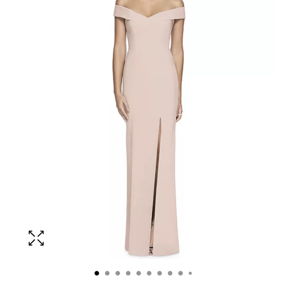 Elegant Off-Shoulder Pink Dress